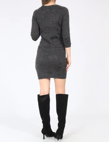 Rochie scurta Bershka, gri Gri