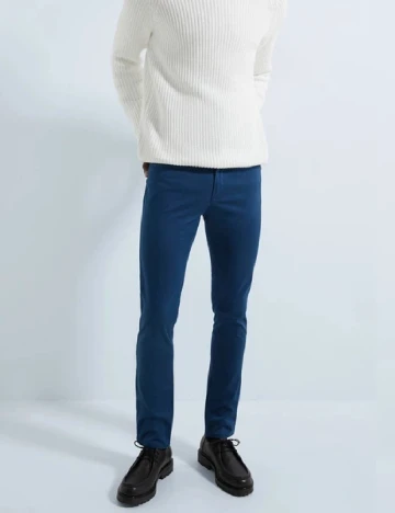 Pantaloni Zara, albastru Albastru