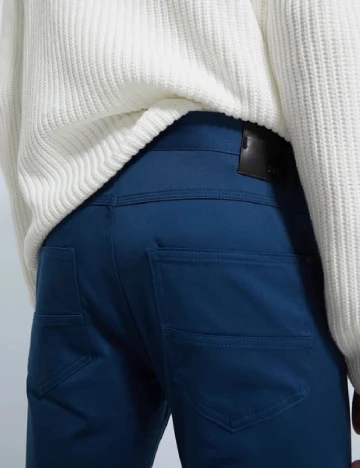 Pantaloni Zara, albastru Albastru