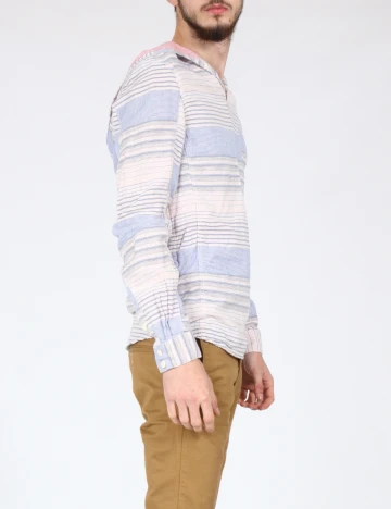 Bluza Zara, alb/albastru