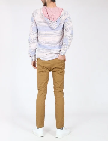 Bluza Zara, alb/albastru