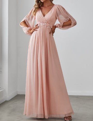 
						Rochie lunga Ever-Pretty, roz