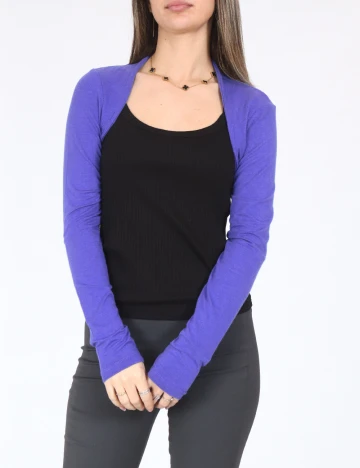 Bolero Bershka, albastru Albastru