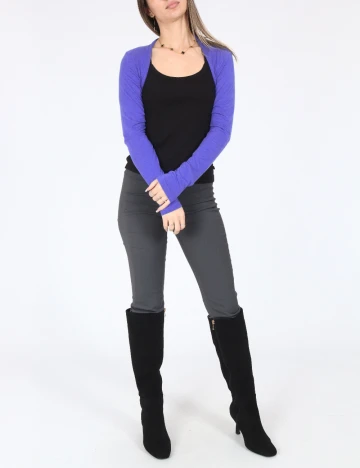 Bolero Bershka, albastru Albastru