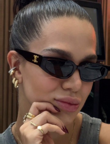 
						Ochelari de soare SHEIN, negru