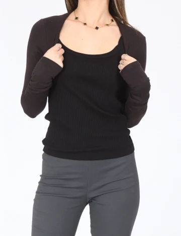 Bolero Bershka, maro inchis Maro