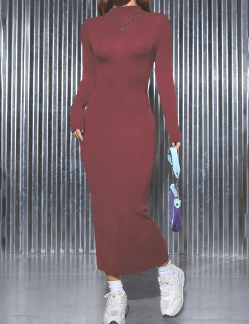 Rochie lunga SHEIN, visiniu Rosu