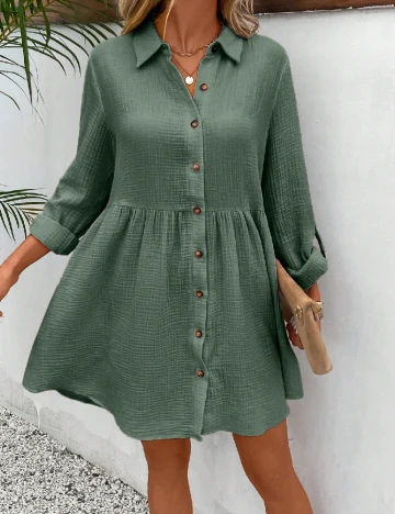 Rochie scurta SHEIN, verde Verde