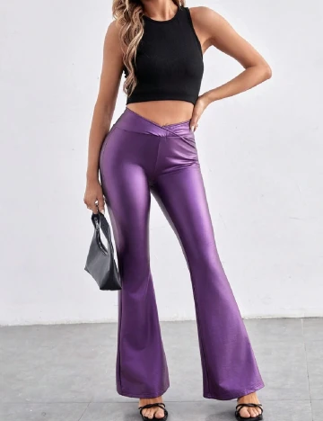 Pantaloni SHEIN, mov Mov