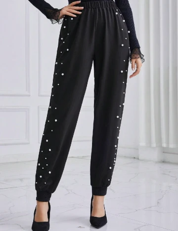 Pantaloni SHEIN, negru Negru