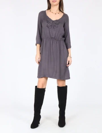 Rochie scurta Zara, gri Gri