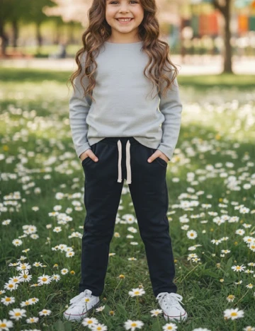 Pantaloni Zara, bleumarin Albastru