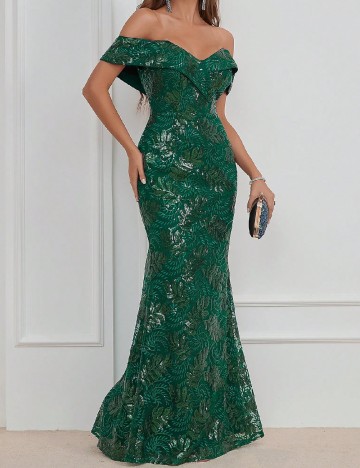 
						Rochie lunga SHEIN, verde