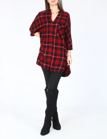 Camasa Zara, rosu/negru Rosu