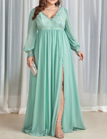 
						Rochie lunga SHEIN CURVE, verde