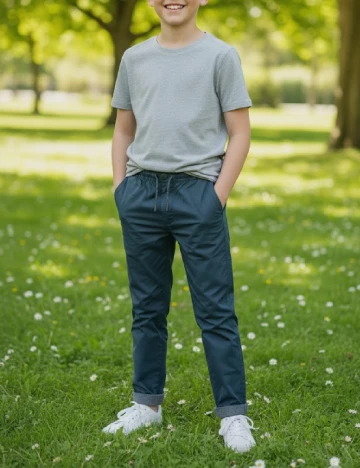 Pantaloni Zara, bleumarin Albastru