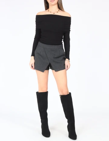 Fusta pantalon Bershka, gri inchis Gri