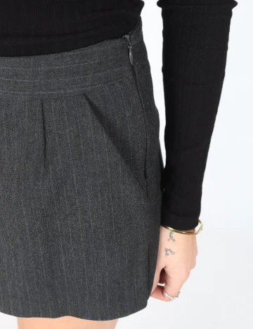 Fusta pantalon Bershka, gri inchis Gri