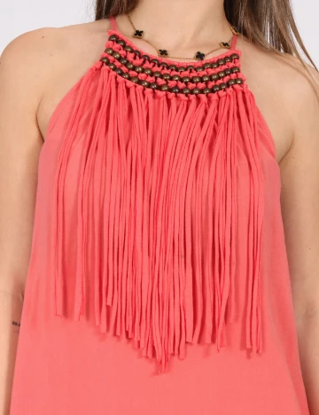 Rochie lunga Zara, roz Roz