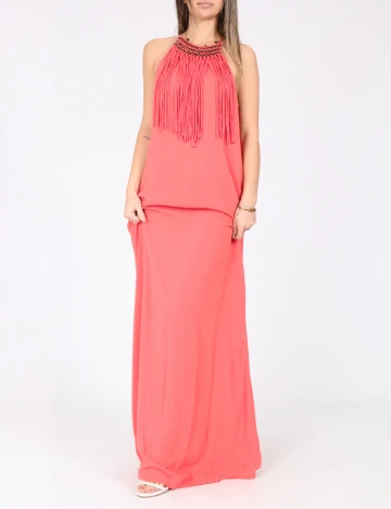 Rochie lunga Zara, roz Roz