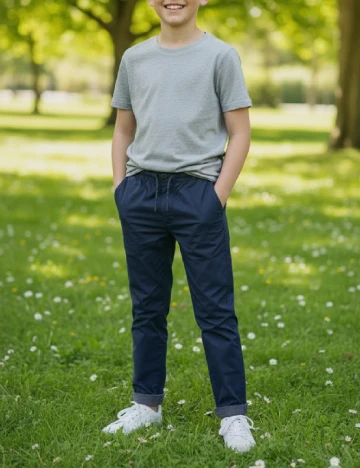 Pantaloni Zara, bleumarin Albastru