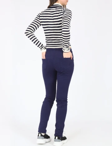 Pantaloni Zara, bleumarin Albastru