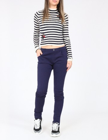 
						Pantaloni Zara, bleumarin
