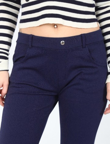 Pantaloni Zara, bleumarin
