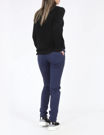 Pantaloni Zara, bleumarin Albastru