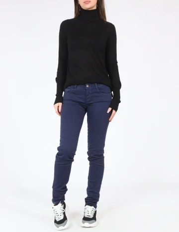 Pantaloni Zara, bleumarin Albastru