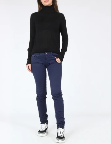 Pantaloni Zara, bleumarin Albastru