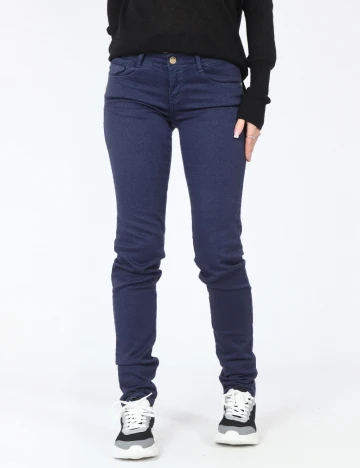 Pantaloni Zara, bleumarin Albastru