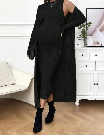 Compleu SHEIN Maternity, negru Negru