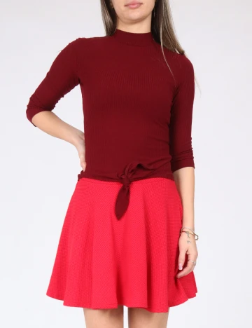 Fusta Bershka, rosu Rosu