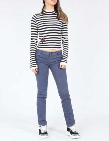 Pantaloni Zara, albastru Albastru