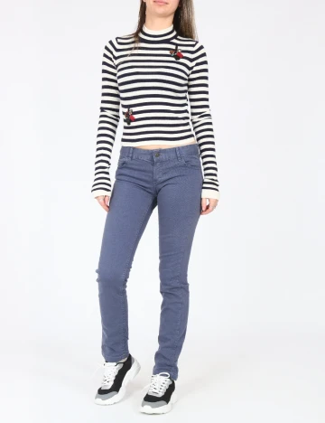 Pantaloni Zara, albastru Albastru