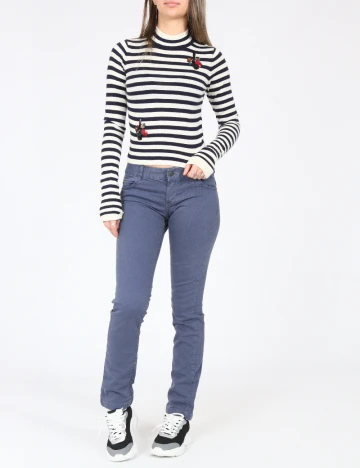 Pantaloni Zara, albastru Albastru