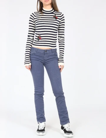 Pantaloni Zara, albastru Albastru