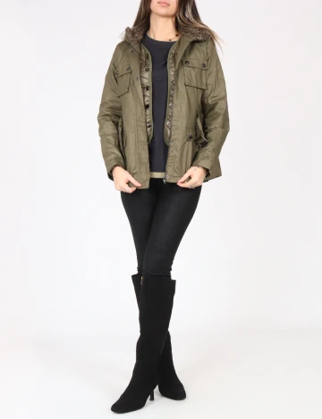 Geaca Zara, kaki Verde