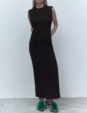 Rochie lunga Zara, negru Negru