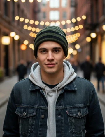 Caciula Pull&Bear, verde/negru Verde