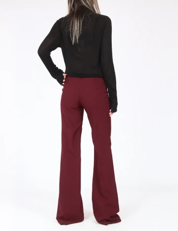 Pantaloni Bershka, grena Rosu