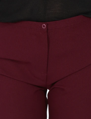 Pantaloni Bershka, grena Rosu