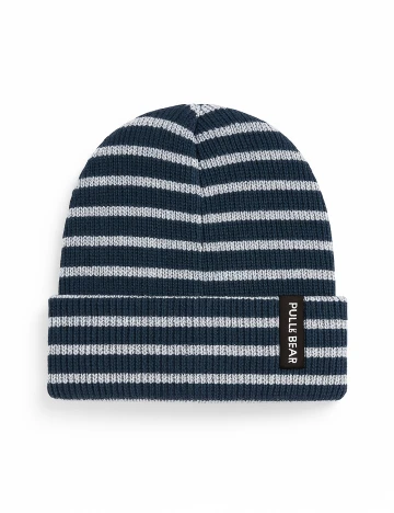 Caciula Pull&Bear, gri/alb Gri