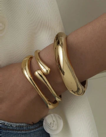 Set Bratari 3 bucati SHEIN, auriu Galben