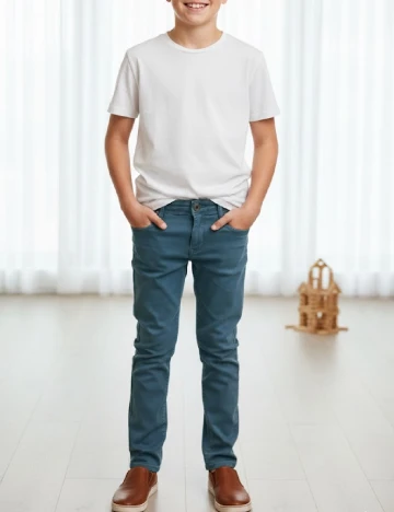 Pantaloni Zara, albastru Albastru