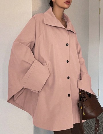 
						Poncho Dazy, roz pudra