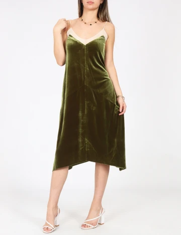 Rochie scurta Zara, kaki Verde