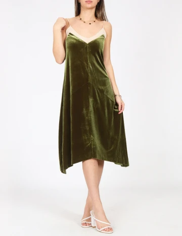 Rochie scurta Zara, kaki Verde