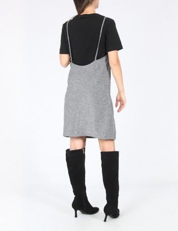 Rochie scurta Zara, negru/argintiu